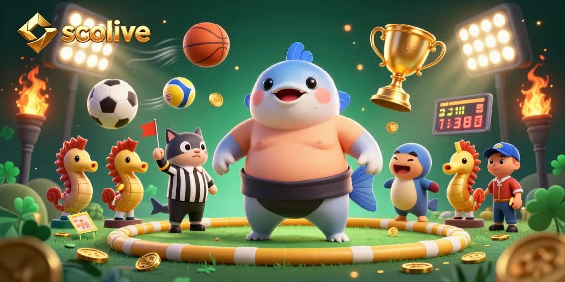Socolive captures the excitement of sports betting with vibrant 3D characters and elements