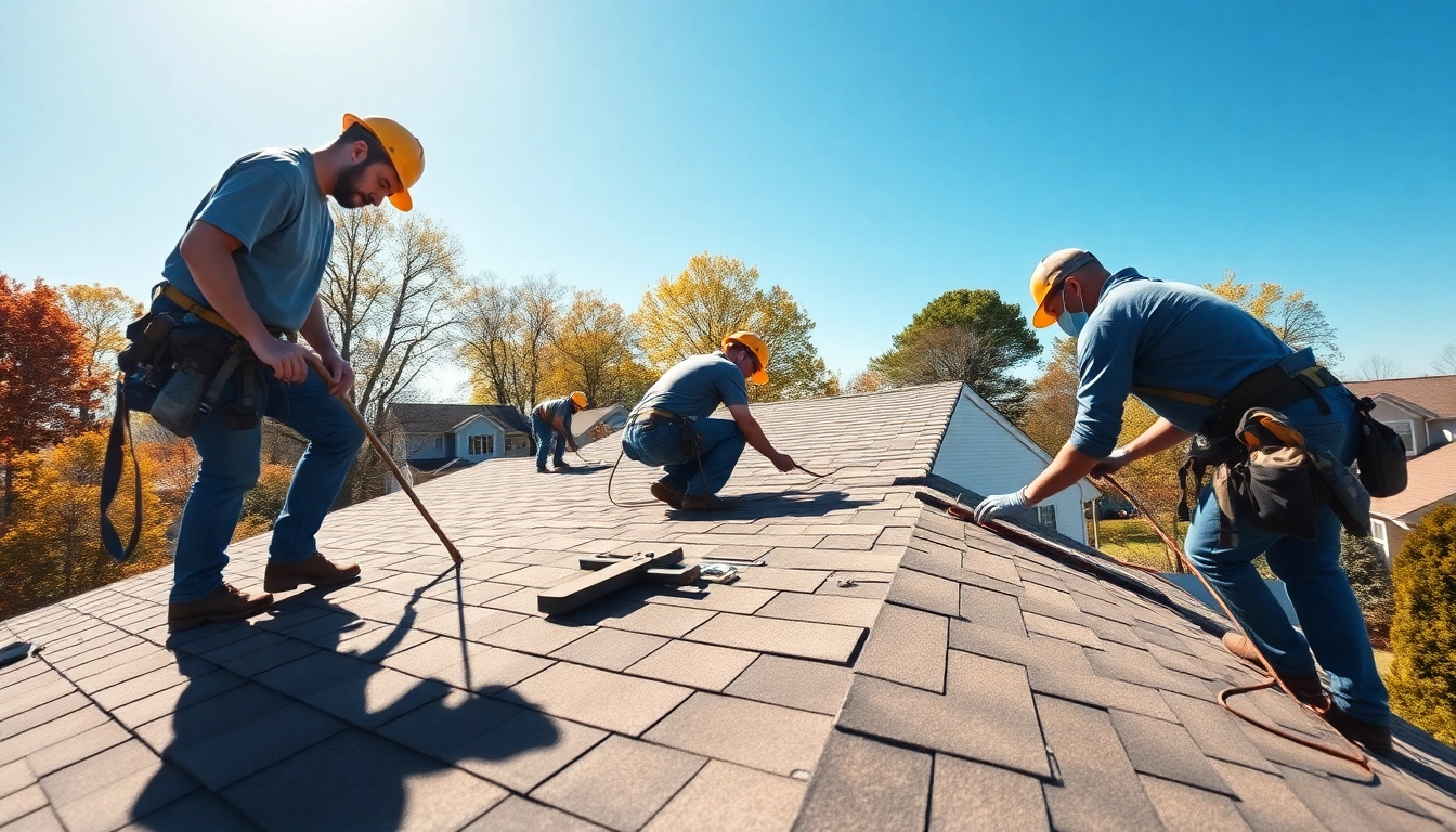 Installers providing roofing services in South Jersey while showcasing quality craftsmanship.
