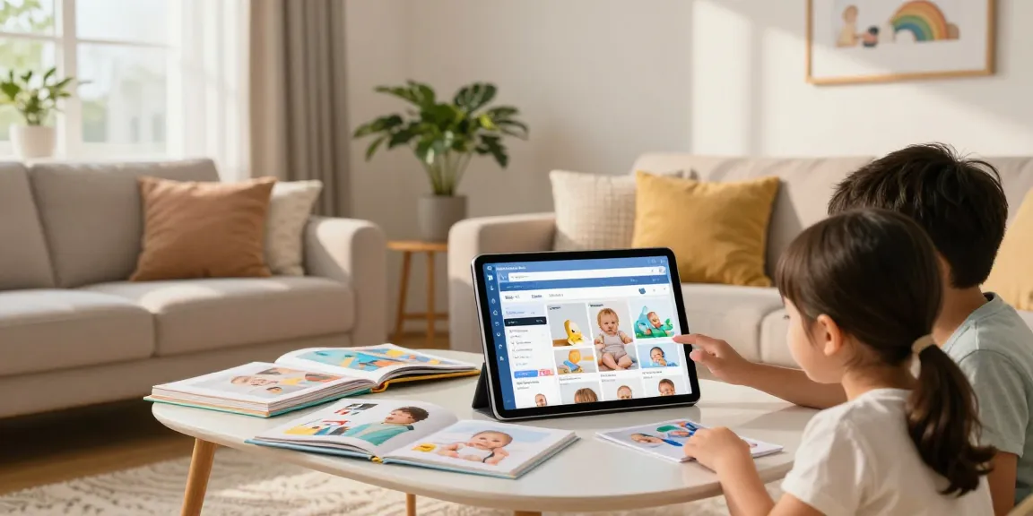 Family enjoying online shopping experience featuring Shopware Shops products in a cozy living room.
