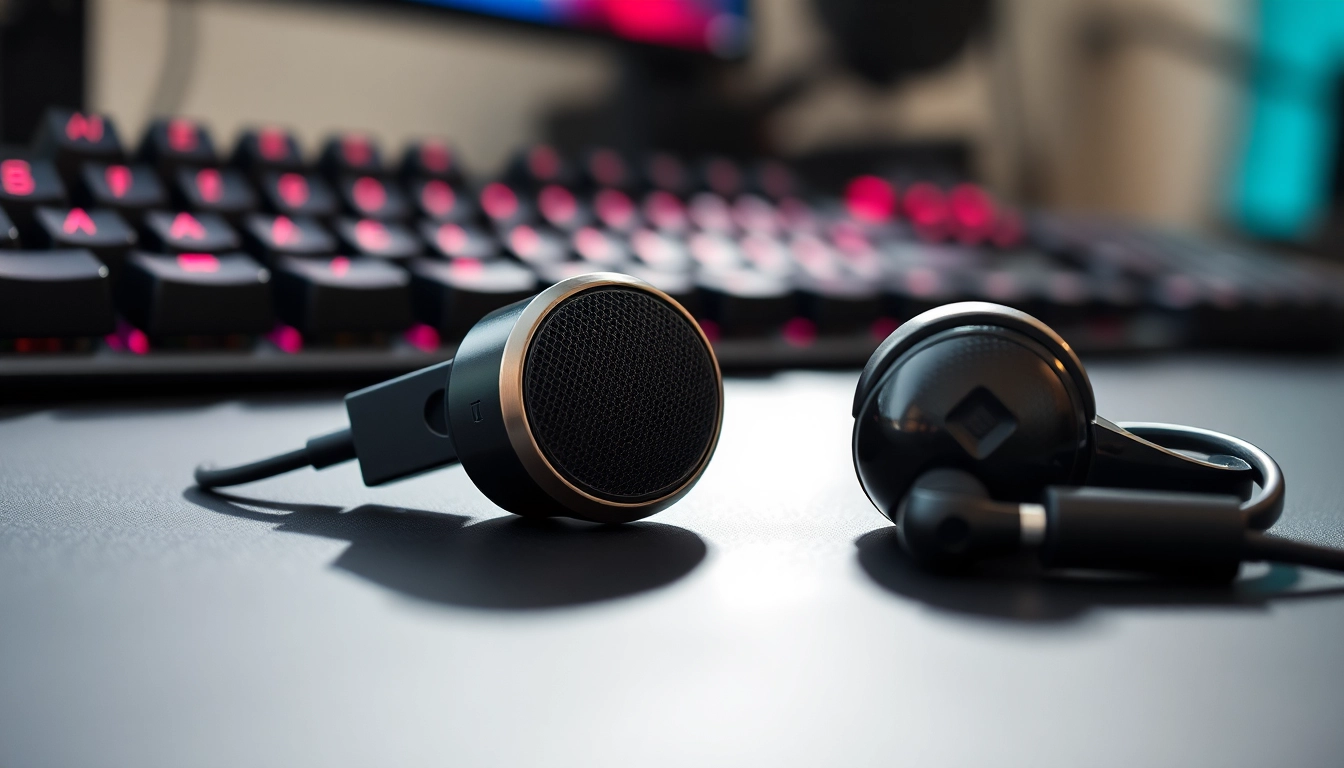 Experience the sound quality of PRO60 Gaming Earbuds with detailed design elements.