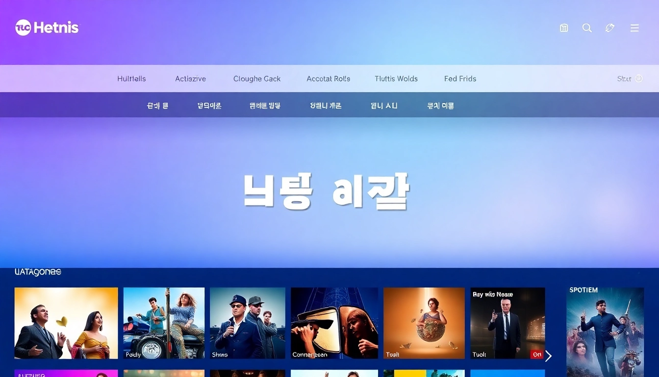 티비위키 누누티비의 다양한 콘텐츠를 보여주는 웹사이트의 매력적인 인터페이스