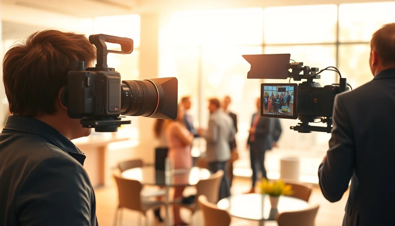 Showcasing Commercial videography through a professional capturing an engaging corporate event.