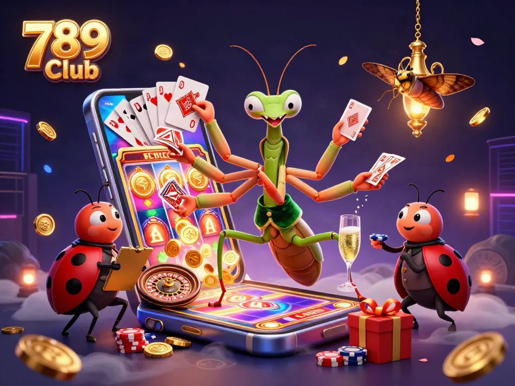 Experience the thrill with 789 Club's vibrant casino action featuring unique characters and games.