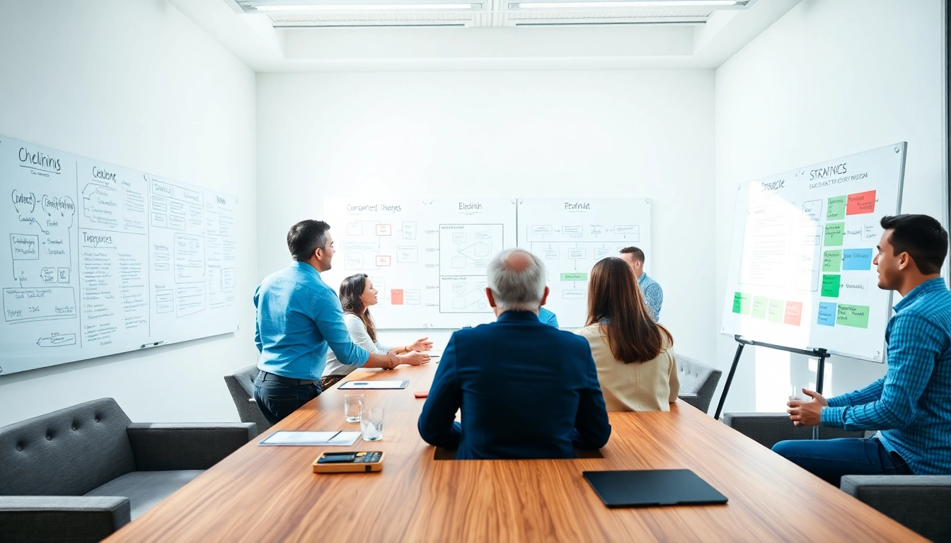 Enhancing change management consulting strategies through collaborative brainstorming session.