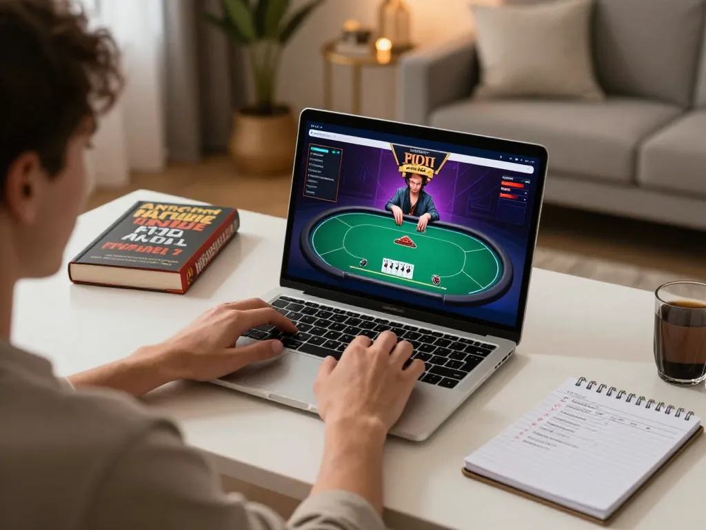 Engaging online gaming experience at ee88go with player strategizing on poker gameplay.