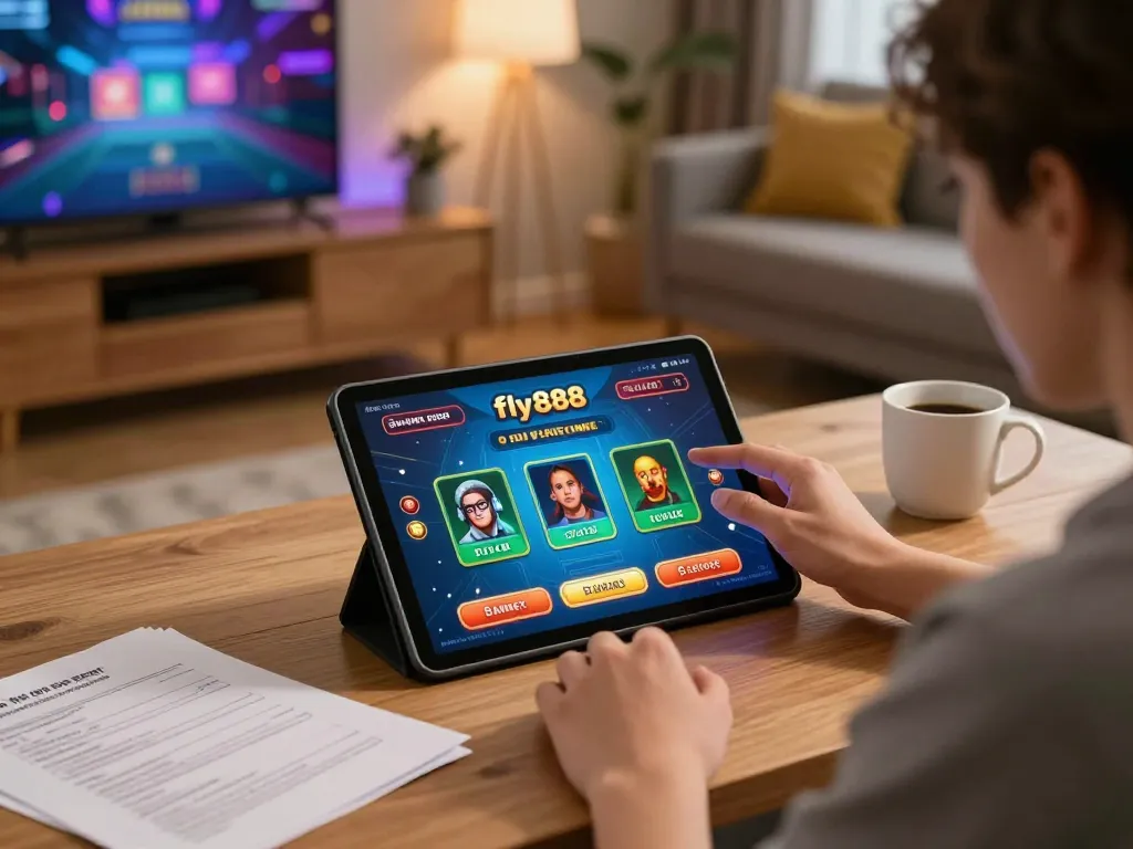 Experience exciting gameplay as you navigate fly888 live dealer games in a cozy home setting