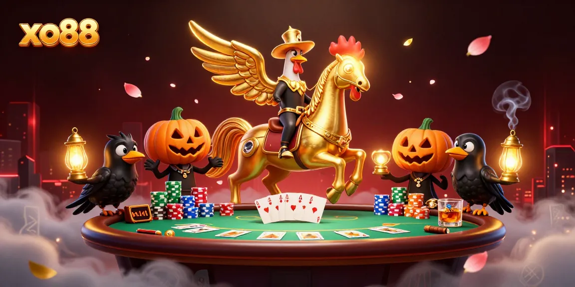 Experience vibrant gameplay at xo88 in a mystical midnight casino setting.
