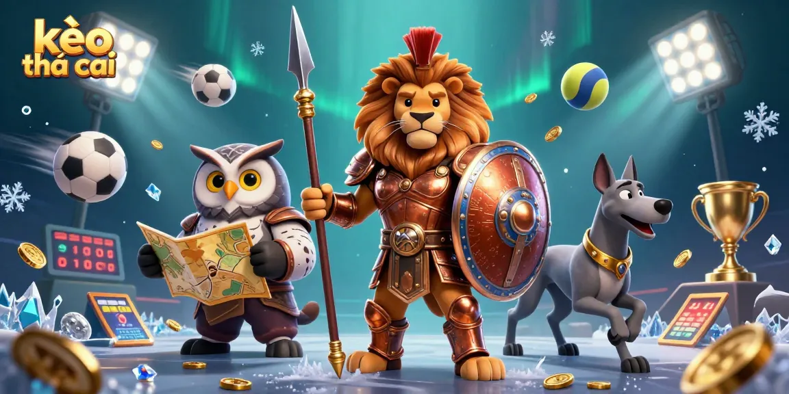 Engage with kèo nhà cái strategies while witnessing a dynamic scene of epic sports clash and excitement.
